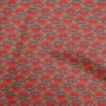 thumbnail image 1 of oneOone Tissu en Coton Cambric Rouge Floral Matériel de Robe Tissu Imprimé Tissu au Mètre 42 Pouces de Large, 1 of 5