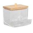 thumbnail image 2 of Boîte à Cotons-Tiges Robuste Transparente Haute Lisseur Étui de Rangement Pratique avec Couvercle, 2 of 7