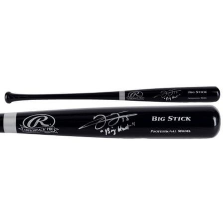 - Frank Thomas Chicago White Sox Fanatics Authentic Autographed Rawlings Black Big Stick Bat with Big Hurt Inscription - No Size