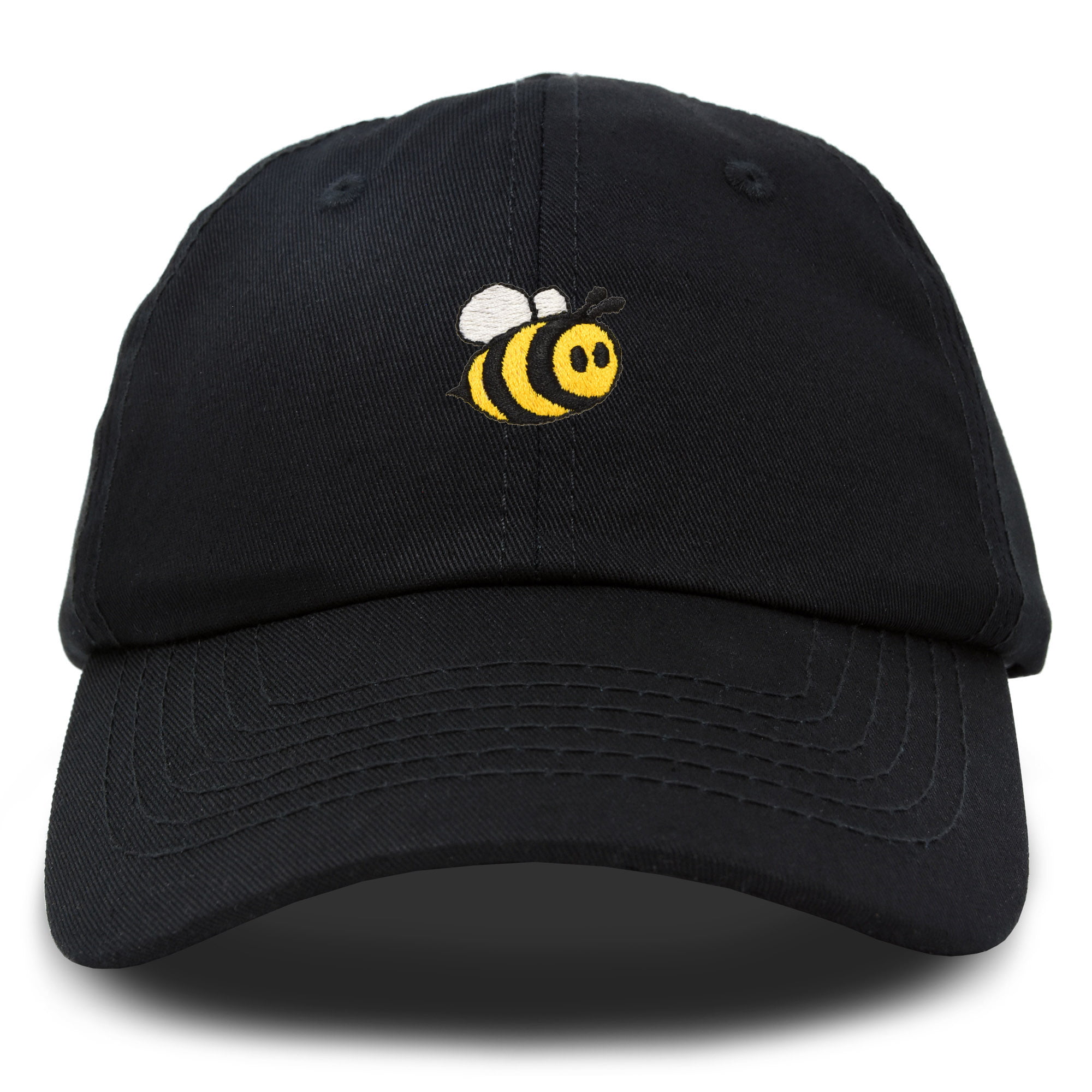 DALIX Bumble Bee Baseball Cap Dad Hat Embroidered Womens Girls in Black ...