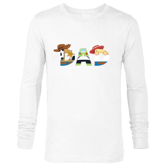 Disney and Pixar’s Toy Story Dad Father’s Day Birthday - Long Sleeve T-Shirt for Men - Customized-White
