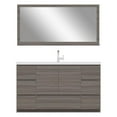 thumbnail image 3 of Alya Bath Paterno 60" Wood Single Freestanding Bathroom Vanity in Gray, 3 of 7