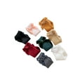 thumbnail image 5 of TSEXIEFOOFU Baby Girls Knee High Socks, Classic Solid Color Cotton Socks with Velvet Bow for Infants, 5 of 7
