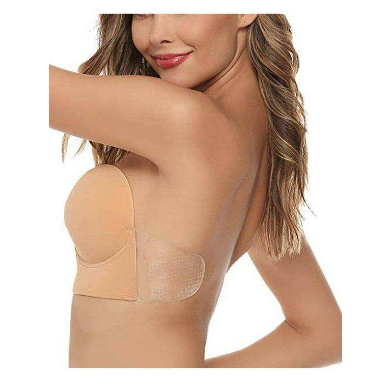 Adhesive Bra Invisible Strapless Bra Magic Sticky Bra Reusable Push Up Bra  For Women