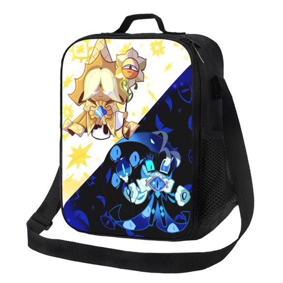 Pure Vanilla Cookie Run Reusable Lunch Bag Cooler Tote Bag Adjustable Shoulder Strap Insulated Lunch Box for Office Picnic Beach