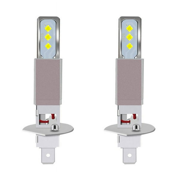 2Pcs H1 LED Bulbs Headlight 20000LM 6000K White Light 80W 6SMD Bulbs Car Fog Lamp Turn Signals