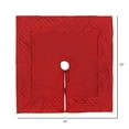 thumbnail image 4 of Vickerman 52" Red Quilt Stitch Jewel Christmas Tree skirt, 4 of 4