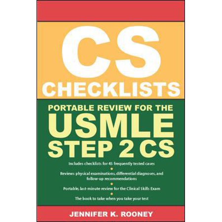 CS Checklists: Portable Review for the USMLE Step 2 CS (Clinical Skills Exam) [Paperback - Used]