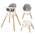thumbnail image 1 of Costway Trona Convertible 6 en 1 para Bebés Silla Alta de Comer Infantil con Bandeja Desmontable Arnés Cojín PU para Niños de 6-36 Meses Blanco, 1 of 10