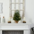 thumbnail image 6 of Nearly Natural 2ft. Artificial Christmas Tree in Burlap Base with 35 Warm White LED Lights, 6 of 7