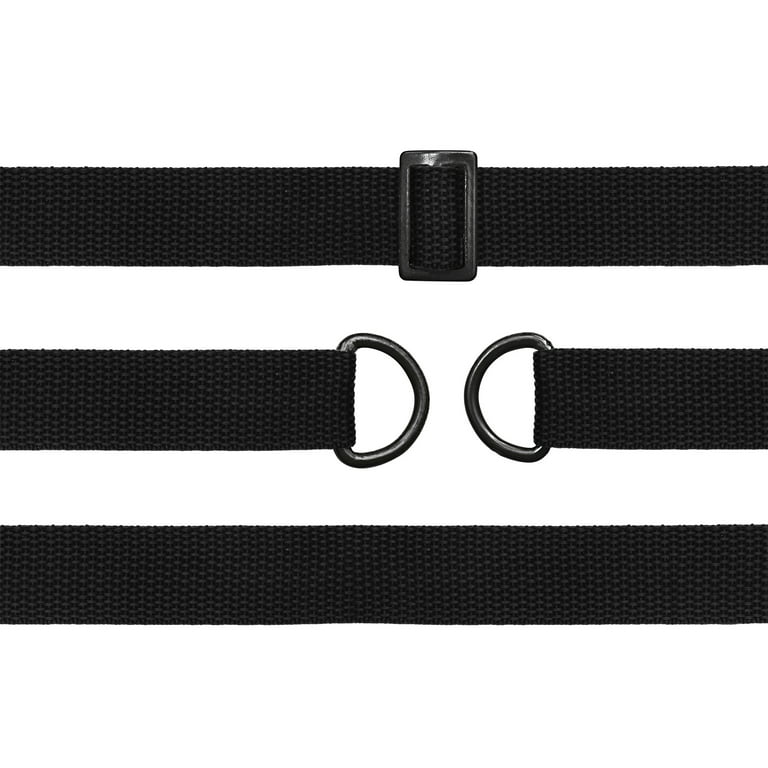 MTP 3/4 / 1 / 1.5 / 2 Inch Polypropylene Webbing: Black Nylon Strap  5/10/1 yards For belt Backpack DIY