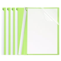 Uxcell 5 Pcs Plastic Report Folder Cover with Swing Clip, Green