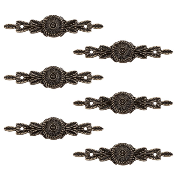 6pcs Antique Style Cabinet Handle Zinc Alloy Door Window Handles Furniture Parts
