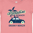 thumbnail image 4 of Inktastic Paradise Beach in Delray Beach with Palm Trees and Car Boys or Girls Baby T-Shirt, 4 of 5