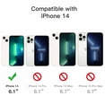 thumbnail image 2 of JETech Magnetic Case for iPhone 14 6.1-Inch Compatible with MagSafe Wireless Charging, Shockproof Phone Bumper Cover, Anti-Scratch Clear Back (Black), 2 of 7