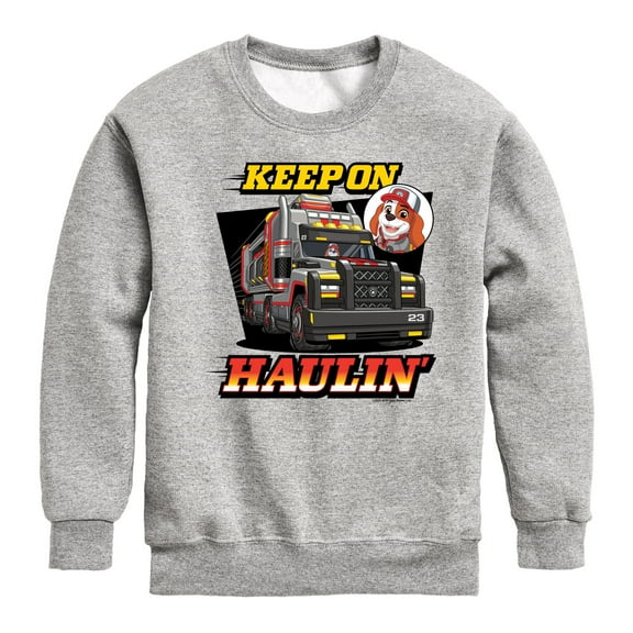 Paw Patrol - Keep On Haulin - Toddler And Youth Crewneck Fleece Sweatshirt