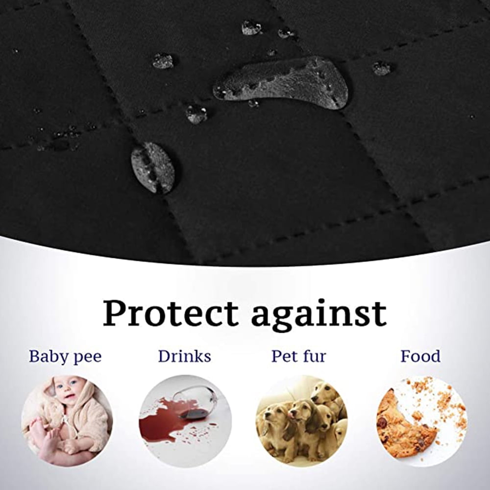 CJC Non-slip Sofa Cover Reversible Quilted Couch Slipcover Waterproof Tear Resistant Furniture Protector for Kids Pets, 3 Sizes & 9 Colors
