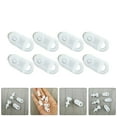 thumbnail image 2 of KAKOWELY curtain accessories 100PCS Plastic Curtain Track Gliders Small Double Wheel Pulley for Rails Ceiling Mount Curtain Track Accessories for Home Decor, 2 of 4