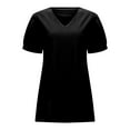 thumbnail image 4 of Womens Summer Tops Business Tops for Women Tall Shirts Casual Ladies Size Large Misses Long Sleeve T Shirt Neck Top plus Size Tunic Leggings Women Log Sleeve Shirts Neck Long plus XL, 4 of 8