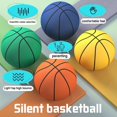 thumbnail image 7 of Silent Basketball Size 7 | Silent Toy Ball for Kids and Adults | Indoor High Elastic Foam Basketball Dribbling | Silent Basketball Toy Basketball Training Accessories（Orange wireframe）, 7 of 7