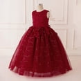 thumbnail image 4 of HAYIMI Child Girls Formal Party Dress Elegant Tutu Gown For Recital Pageant Beach O-Neck Boho Dresses, 4 of 8