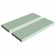 thumbnail image 1 of Mint Bench Cushion Set of 2, Retro Disc Shaped Inner Circles with Nostalgic Featured Geometric Graphic, Standard Size Foam Pad and Decorative Cover, Seafoam Almond Green, by Ambesonne, 1 of 4
