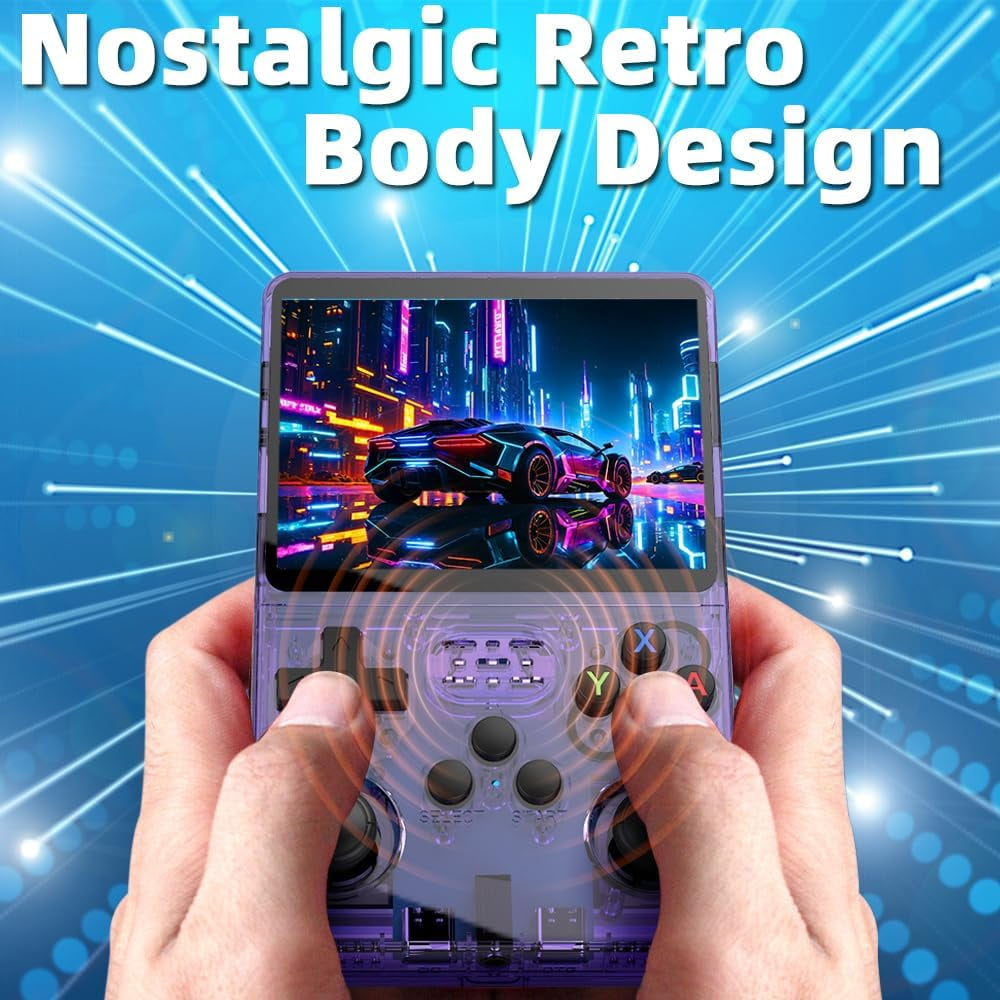 Retro Handheld Game with Dual OS Android 11 and Linux,RG353V with 64G TF Card Pre-installed 4452 Games Supports 5G WiFi 4.2 Bluetooth Online Fighting,Streaming and