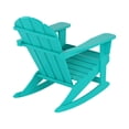 thumbnail image 6 of GARDEN 2-Piece Set Plastic Outdoor Rocking Chair with Square Side Table Included, Turquoise, 6 of 11