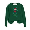 thumbnail image 2 of Crayolaes Chandails d'Automne pour Femmes, Chandail Décontracté à Manches Longues pour Femmes, Col Rond Vacances Noël Imprimé Mignon Ample, 2 of 3