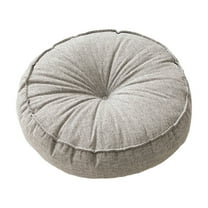 DAMAI Round Floor Pillow, Memory Foam Floor Cushions for Adults,Large Round Meditation Pillow for Tea Home Couch Chair Bed Car, 17 x 17 Inches (Gray)