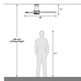 thumbnail image 6 of Vaczon 48" Modern Smart Black Reversible Blades DC Motor Ceiling Fan with LED Light and Remote,APP Control, 6 of 15