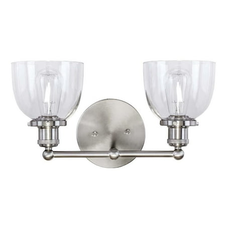 

Home Decorators Collection Evelyn 2-Light Brushed Nickel Vanity Light