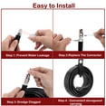 thumbnail image 3 of Sewer Jetter Kit 50Ft 5800Psi High-Pressure Drain Cleaning Hose for Most Pressure Washers, 3 of 6