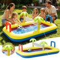 thumbnail image 2 of Inflatable Children's Pool for Backyard Easy Setup with Built In and Gentle Water Depth for Toddlers and Kids, 2 of 6