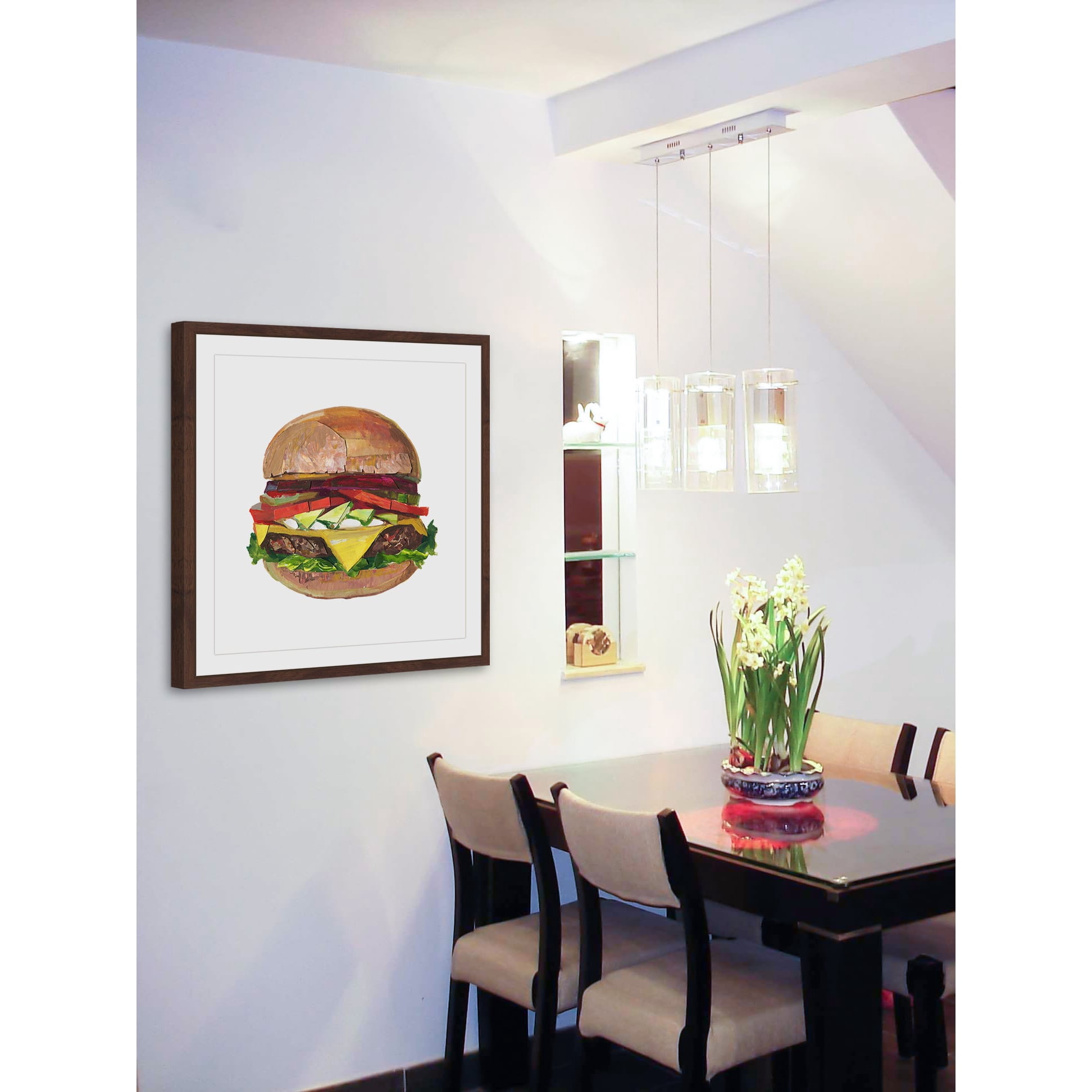 "Ultimate Burger" Framed Painting Print