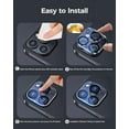 thumbnail image 5 of Camera Lens Protector for iPhone 15 Pro & iPhone 15 Pro Max 2022,Premium HD Clear Tempered Glass Camera Lens Cover for iPhone 15 Pro Max [Case Friendly][Scratch-Resistant][Easy Installation] Pack of 2, 5 of 7