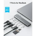 thumbnail image 2 of Anker USB C Hub for MacBook, Anker 547 USB-C Hub (7-in-2), 2 of 6