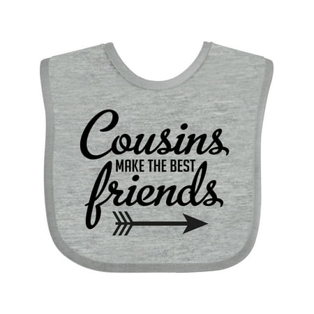 

Inktastic Cousins Make the Best Friends with Arrow Gift Baby Boy or Baby Girl Bib