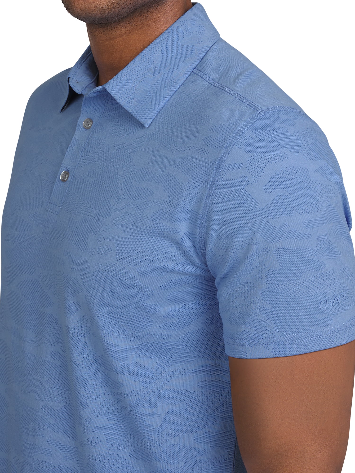Chaps Golf Men's and Big Men's Classic Fit Short Sleeve Camo Stretch Polo Shirt
