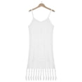 thumbnail image 6 of Besolor Women's Swimsuit Crochet Cover Up V Neck Knit Hollow out Bathing Suit Swimwear Sleeveless Tassel Beach Dress, 6 of 8