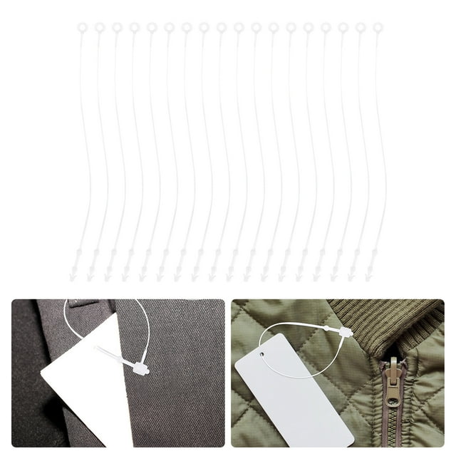 HEALEEP 5000 Pcs Attache-Étiquette Solide et Durable Attache-Étiquette Blanc PP pour Usage Commercial