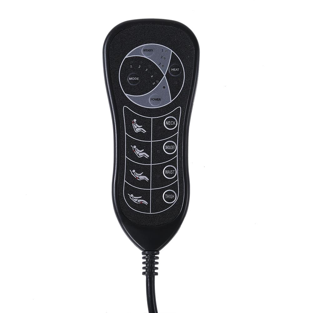 Domqga Seat Massage Pad Heat Vibrate Back Neck Pain Waist Chair Cushion