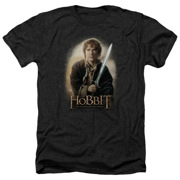 The Hobbit - Bilbo And Sting - Heather Short Sleeve Shirt - XX-Large