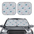 thumbnail image 2 of Balery 2 Piece Turtles And Shells Car Windshield Sun Shade|Foldable Front Windshield Shade for Car Front Window for Most Sedans SUV Truck-Medium, 2 of 7