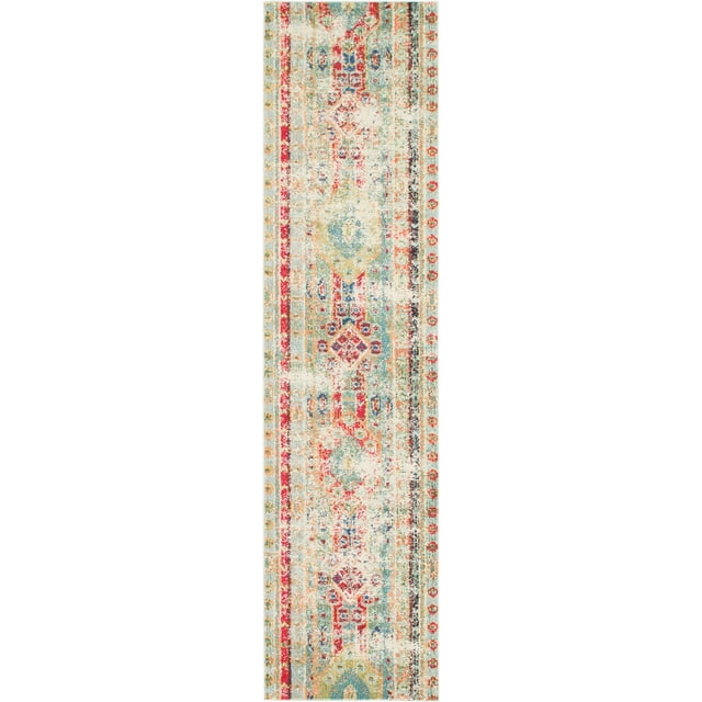 Unique Loom Sedona Distressed Southwestern Area Rug, 2 Feet 7 Inch x 10 Feet, Blue/Beige
