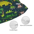 thumbnail image 3 of Naloa Dinosaurs and Flowers Pillow Covers, Throw Pillow Case Cushion Covers,Cushion for Bedroom,Couch,Home-16"x24", 3 of 6
