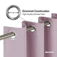 thumbnail image 2 of Deconovo Thermal Insulated Blackout Curtains 52x72 inch - Grommet Room Darkening Window Curtains for Girl's Room (52x72 inch, Lavender Pink, Set of 2 Panels), 2 of 7