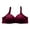 Wine, variant on Bras for Women No Underwire Wireless Bras Ndbuld Women's Solid Color No Steel Ring Push Up Breathable Underwear Daily Bra Gray 42