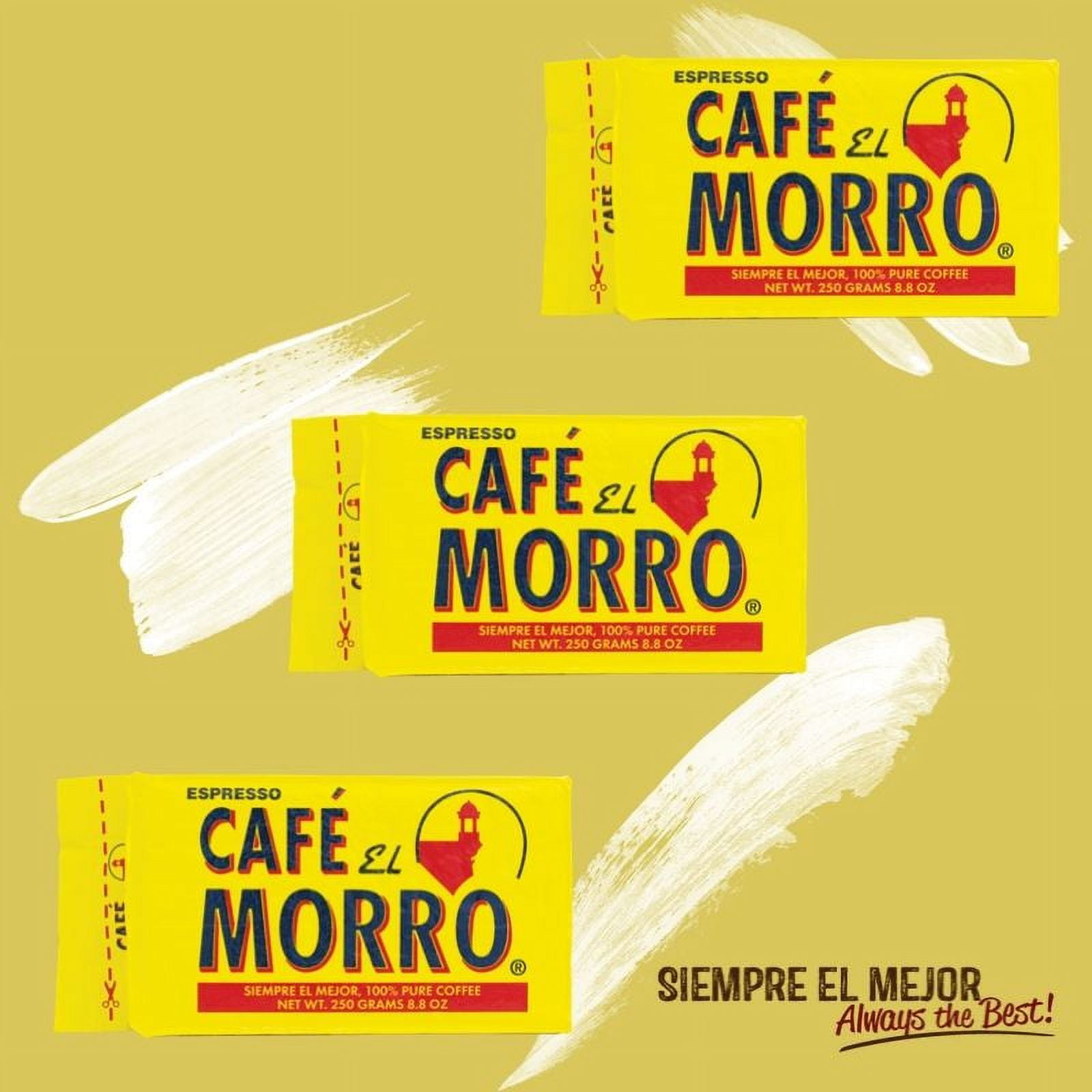 Cafe El Morro Espresso Dark Roast Caffeinated Ground Coffee, 8.8 oz