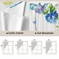 thumbnail image 5 of Blue Hydrangea Swag Valances for Windows, Kitchen Window Curtains Over Sink, Farmhouse Butterfly Spring Floral Window Treatment Curtains for Living Room/Bedroom Curtains 2 Panel Sets 36"x45", 5 of 8